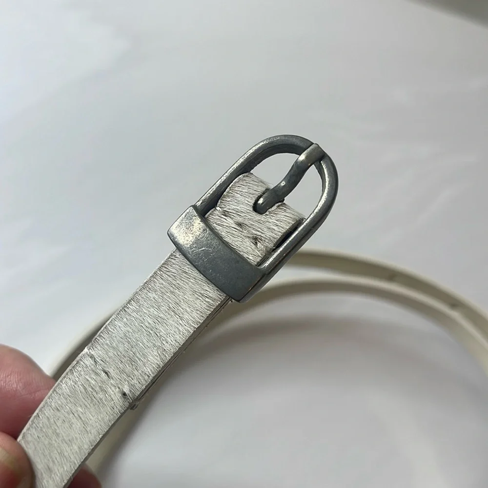 Free People Concrete Jungle Skinny Belt White Medium / Large